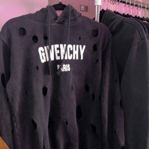 Givenchy Paris distressed hoodie